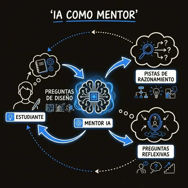 Concepto de Mentoría con IA: De la pregunta al razonamiento